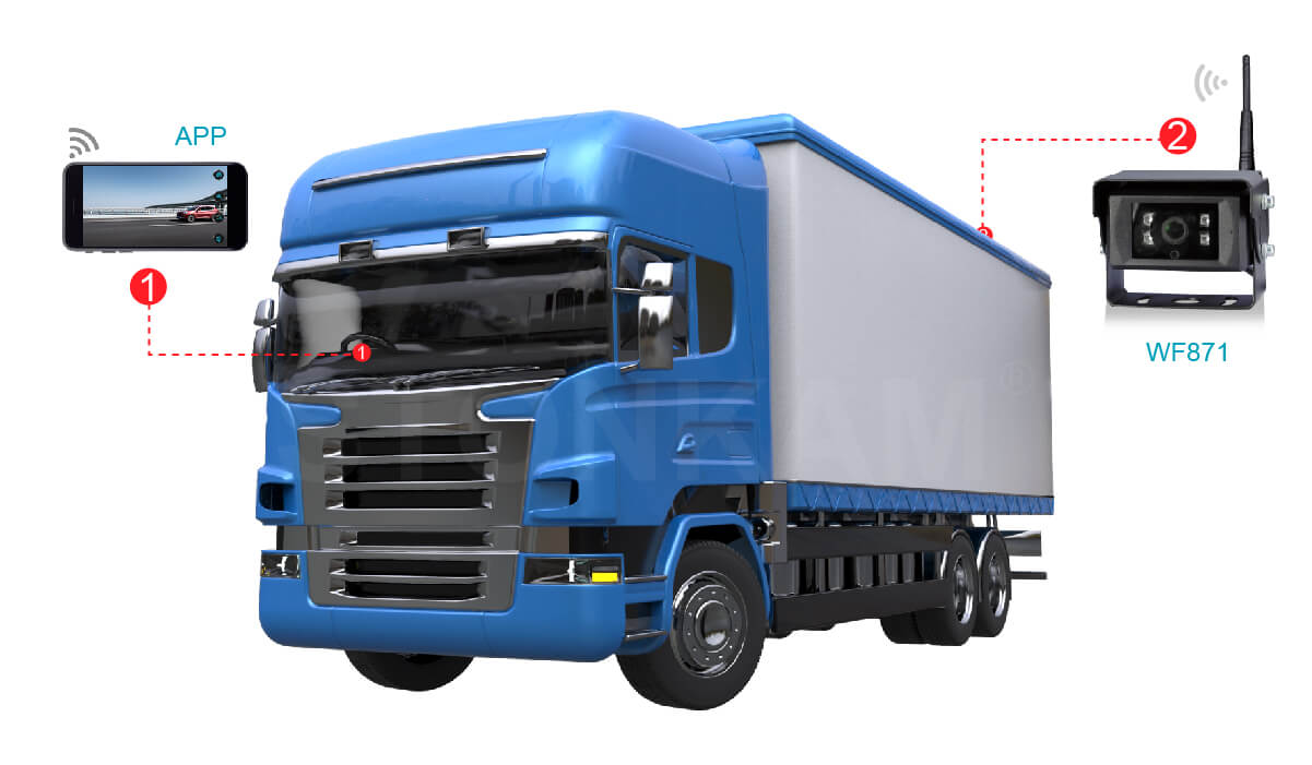 wifi車載后視攝像機(jī)					